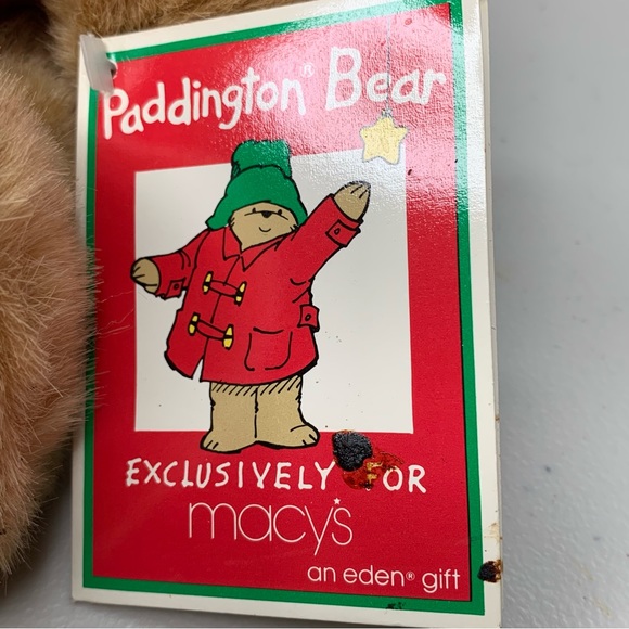 Paddington Bear by Eden Toys Exclusively for Macy's Darkest Peru Green Hat 14” - Picture 4 of 12